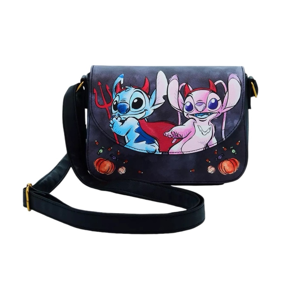 NEW Loungefly Disney Lilo & Stitch & Angel Devils Crossbody Bag Purse
